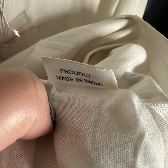 NEW Perte d'ego Men's White Embroidered Marigold Button Down Shirt Size XXL - Picture 8 of 11